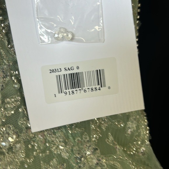 Mac Duggal 20313 NWT Embellished Soft Tie Sleeveless V Neck Gown - Picture 13 of 15